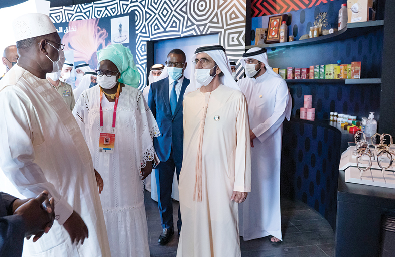 محمد بن راشد يلتقي رئيسي السنغال وسيراليون ويبحث معهما علاقات التعاون