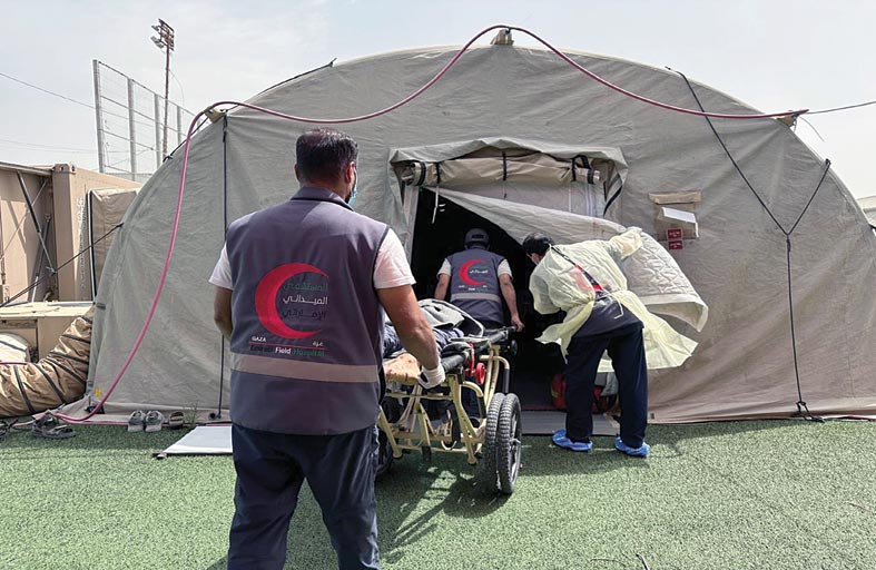 المستشفى الميداني الإماراتي يواصل تقديم خدماته العلاجية في قطاع غزة