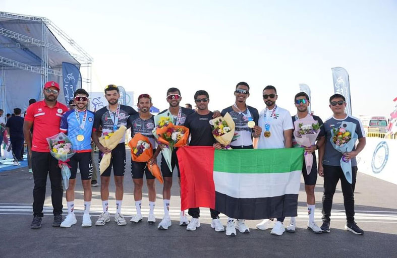 30 ميدالية ملونة عربية وقارية حصاد اتحاد الدراجات خلال الموسم