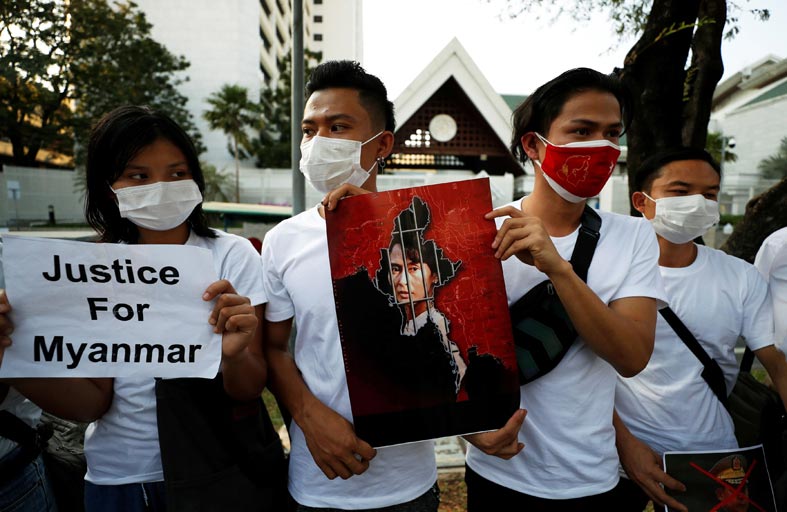 انقلاب بورما اختبار مبكر لدعم بايدن للديموقراطية في العالم 