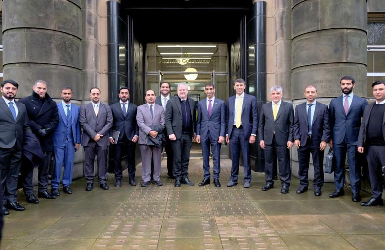 وفد إماراتي يزور اسكتلندا لمناقشة مشاريع في مجالات الطاقة المتجددة والعلوم والتكنولوجيا المتقدمة