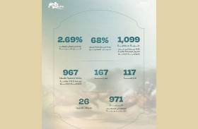 «الإمارات لسباق الخيل»: مشاركة 1099 خيلا و167 مدربا و117 فارسا في موسم 2025-2026