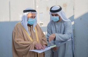 حاكم الشارقة يتفقد نماذج من مباني مساكن الطلبة في الجامعة القاسمية