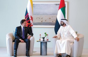 محمد بن راشد يلتقي سلطان بروناي على هامش القمة العالمية للحكومات 2022 