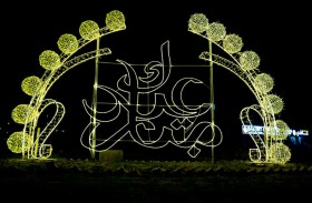 تزيين مدن منطقة الظفرة احتفاءً بعيد الأضحى المبارك