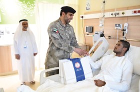 شرطة أبوظبي تعزز قيم التكافل بزيارة  المرضى في مدينة طحنون بن محمد الطبية