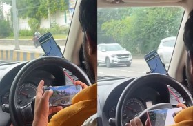 سائق أجرة يلعب «ببجي» أثناء القيادة