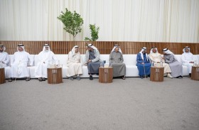 رئيس الدولة يتقبل تعازي حميد النعيمي وسعود المعلا والشيوخ في وفاة الشيخة مريم الفلاسي 