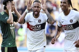 ثنائية لنيمار في فوز سان جرمان على تشونبوك 