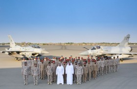 حمدان بن زايد يزور قاعدة ليوا الجوية .. ويدشن طريق أحمد خميس الهاملي 