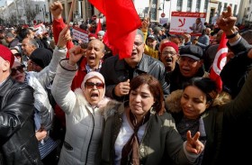 المعارضة التونسية تتظاهر بالرغم من منعها من السلطات 