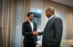 شخبوط بن نهيان يلتقي رئيس جمهورية موزمبيق