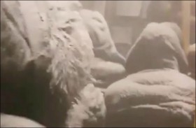 عاصفة ثلجية تجمد ركاب حافلة 