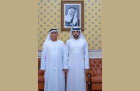 حمدان بن محمد يلتقي مطر الطاير ويشيد بجهوده في مجال العمل الرياضي بدبي