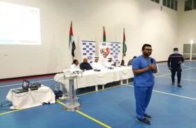 بلدية مدينة أبوظبي تثقف عمال مصفح بطرق الوقاية من فيروس كورونا ضمن مبادرة «عاصمتي»