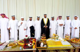 ماجد بن سلطان وفيصل بن خالد يحضران حفل زفاف علي خلفان النقبي في رأس الخيمة