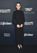 الممثلة الأمريكية نيل فيرلاك لدى حضورها فعالية Variety's Power of Women في لوس أنجلوس. (ا ف ب)