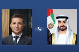 خلال اتصال هاتفي مع رئيس الدولة..الرئيس الأوكراني يدين الاعتداءات الإيرانية ضد الإمارات