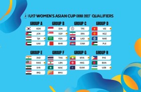 الإمارات في المجموعة الأولى بتصفيات كأس آسيا لناشئات الكرة تحت 17 عاماً