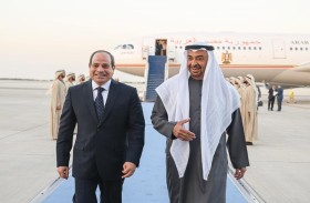 استقبله رئيس الدولة .. الرئيس المصري يصل البلاد