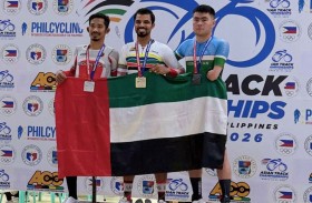 الإمارات ترفع رصيدها إلى 8 ميداليات في آسيوية دراجات المضمار لأصحاب الهمم