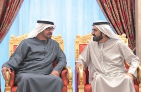محمد بن زايد ومحمد بن راشد يتبادلان التهاني والتبريكات بحلول شهر رمضان المبارك