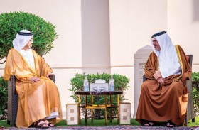 ولي عهد البحرين يستقبل عبدالله بن زايد