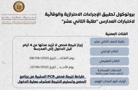 ‎‎الطوارئ والأزمات والتربية تعلنان عن بروتوكول اختبارات الصف الثاني عشر في المدارس