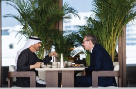 رئيس الدولة يبحث مع الرئيس الصربي مختلف جوانب التعاون في إطار الشراكة الإستراتيجية الشاملة