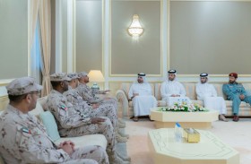 عبدالله بن سالم القاسمي يستقبل وفد قيادة الحرس الوطني