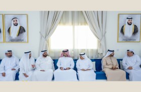 عمار بن حميد يقدم واجب العزاء في وفاة يوسف أحمد النعيمي