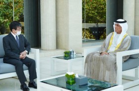 حاكم رأس الخيمة يستقبل سفير اليابان