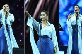 أصالة توجه رسالة لوالدتها في حفل العلمين