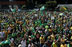 يوم من التظاهرات المؤيدة لبولسونارو في البرازيل 