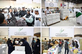 مؤسسة صقر للأعمال الخيرية والإنسانية تبدأ تجهيز طرود «سفينة صقر الإنسانية» لدعم قطاع غزة