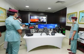 قائد عام شرطة عجمان يفتتح مركز الدعم الجوي Drone 