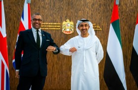 عبدالله بن زايد يستقبل وزير الدولة البريطاني لشؤون الشرق الأوسط وشمال أفريقيا
