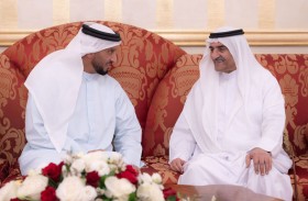 حمد الشرقي يستقبل عبدالله آل حامد وسفير البحرين والمهنئين بشهر رمضان بحضور ولي عهد الفجيرة