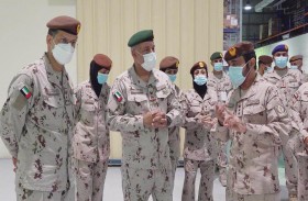 قائد الإمداد المشترك بوزارة الدفاع يفتتح مستودعات سلاح الخدمات الطبية بمدينة زايد العسكرية