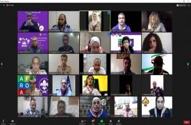 جوالة الجامعة القاسمية تشارك بورشة الأمن والسلامة على الانترنت للإقليم الكشفي العربي   