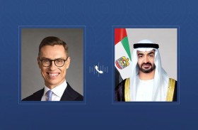 رئيس الدولة يتلقى اتصالاً هاتفياً من الرئيس الفنلندي أكد خلاله التضامن مع الإمارات إثر الاعتداءات الإيرانية