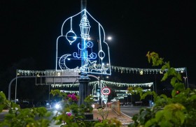 أكثر من 1000 شكل هندسي تزين منطقة الظفرة احتفاءً برمضان