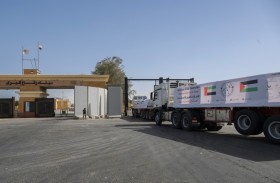 دخول 5 قوافل مساعدات إماراتية إلى قطاع غزة تحمل 789 طناً