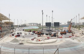 اكتمال أكثر من 30 % من برنامج التعديلات على مسار حلبة ياس