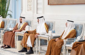 سيف بن زايد يقدم واجب العزاء إلى أمير قطر في وفاة الشيخ حمد بن خليفة آل ثاني