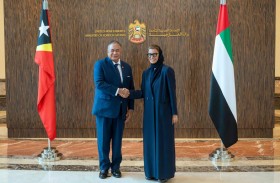 نورة الكعبي تلتقي وزير الخارجية والتعاون في تيمور الشرقية الديمقراطية