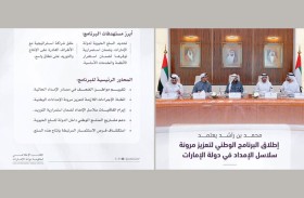 محمد بن راشد يعتمد إطلاق البرنامج الوطني لتعزيز مرونة سلاسل الإمداد في دولة الإمارات