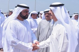 حاكم أم القيوين يتقبل تعازى ولي عهد الفجيرة فى وفاة الشيخ عبدالله بن أحمد المعلا