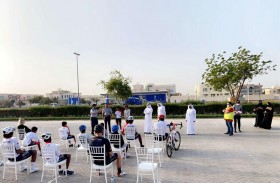 شرطة أبوظبي تشارك في تفعيل مسارات الدراجات الهوائية بمدينة محمد بن زايد