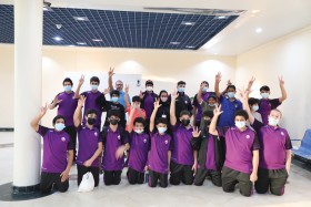 فريق كرة اليد لنادي الذيد يزور مركز حيوانات شبه الجزيرة العربية 